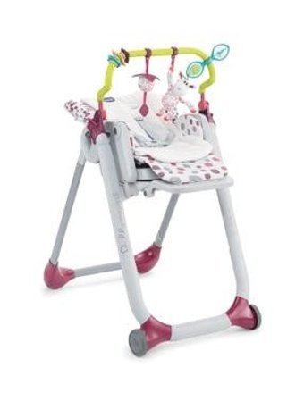 Chicco Polly Progres5 Alüminyum - Plastik 5 Noktalı Emniyet Kemeri 15 kg Kapasiteli Tekerlekli Tepsili Oturaklı Yükselticili Katlanır Portatif Mama Sandelyesi Çok Renkli