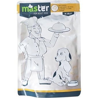 Master Pouch Tavuk Aromalı Jöleli Yetişkin Köpek Maması 80 gr Tekli