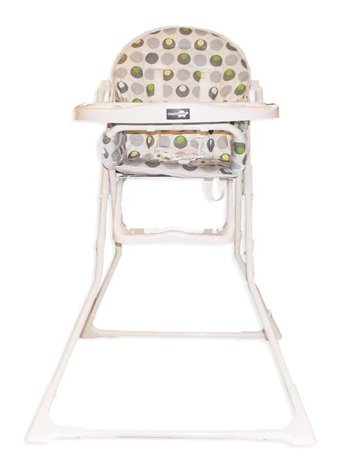 Comfymax Eco Plastik 15 kg Kapasiteli Tekerleksiz Tepsili Oturaklı Katlanır Portatif Mama Sandelyesi Turuncu