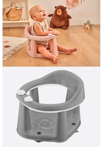 Flosoft Plastik 13 kg Kapasiteli Tekerleksiz Oturaklı Mama Sandelyesi Gri