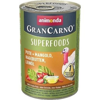 Animonda Gran Carno Superfoods Hindi Aromalı Yetişkin Köpek Maması 400 gr Tekli