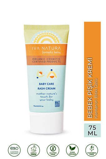 Iva Natura Fantastic Baby Parfümsüz Parabensiz Pişik Kremi 75 ml