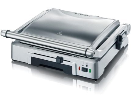 Severin 2392 2 Dilim Çelik Çıkartılabilir Plaka Çift Taraflı 2000 W Izgaralı Gri Tost Makinesi