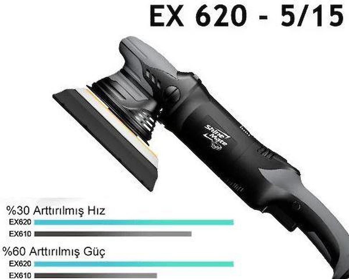 Shine Mate EX620 1200 W 5800 devir/dk 125 mm Disk Kablolu Pasta Cila Elektrikli Polisaj Makinesi