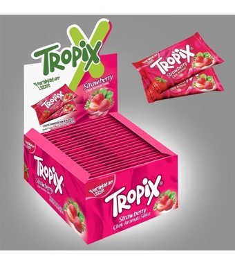Tropix Çilekli Sakız 5'li 24 Adet