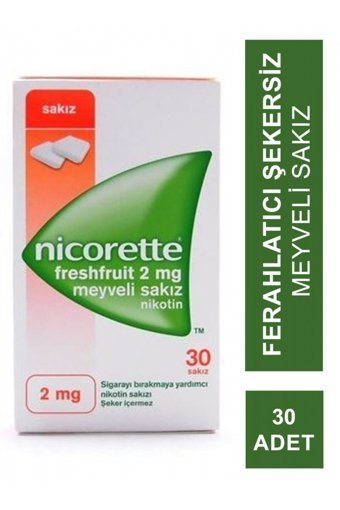 Johnson Nicorette Freshfruit Meyveli Sakız 30'lu 1 Adet
