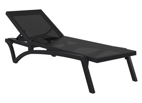 Siesta Metal Katlanır Şezlong Siyah