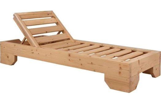 Om Design Ahşap Katlanır Şezlong Kahverengi