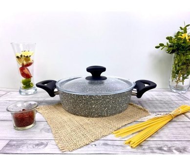 Evita 2 Parça 22 cm Alüminyum Basık Tencere