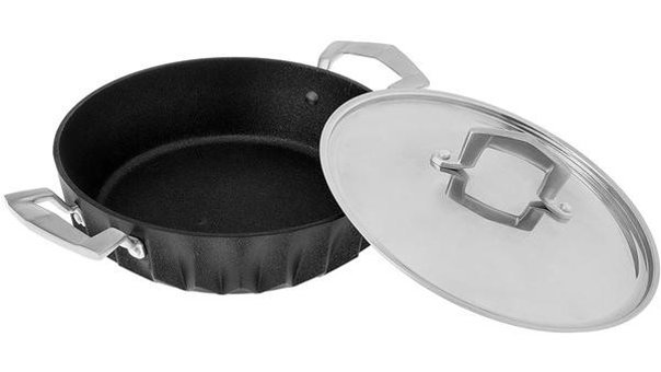 Emsan Diagon 2 Parça 24 cm Döküm - Granit Tencere