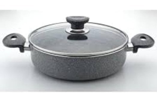 Arselon 2 Parça 30 cm Granit Basık Tencere