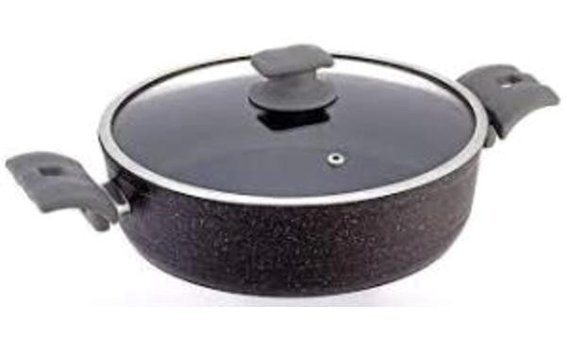 Bonera Marbella 3303 2 Parça 20 cm Granit Basık Tencere