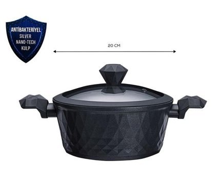 Karaca Biodiamond 2 Parça 24 cm Granit Tencere