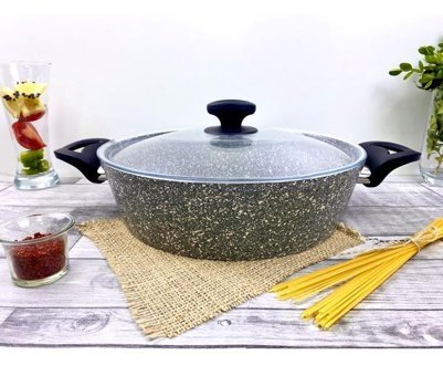 Evita 1 Parça 30 cm Alüminyum Basık Tencere