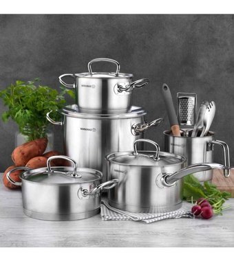 Korkmaz Proline 2 Parça 16 cm Granit Derin Tencere