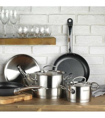 Korkmaz Proline 2 Parça 16 cm Granit Derin Tencere