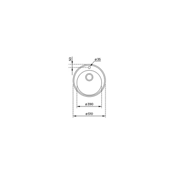 Teka Centroval 40127160 510 mm Damlalıksız Tezgah Üstü Tek Gözlü Yuvarlak Orta Paslanmaz Çelik Eviye Gri