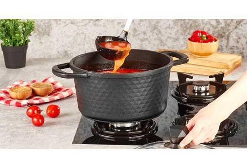 Kahramanlar Motto 2 Parça 24 cm Alüminyum Derin Tencere
