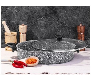 Taç Ultra 2 Parça 26 cm Çelik Basık Tencere