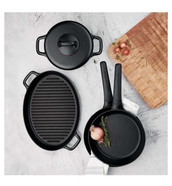 Korkmaz A1355 2 Parça 24 cm Granit Tencere