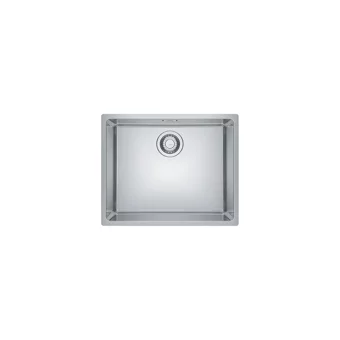 Franke Mrx 110-50 540 mm Damlalıksız Tezgah Altı Tek Gözlü Dikdörtgen Orta Paslanmaz Çelik Eviye Gümüş
