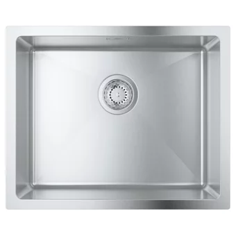 Grohe K700U 500 mm Damlalıksız Çok Yönlü Tek Gözlü Dikdörtgen Orta Paslanmaz Çelik Eviye Beyaz