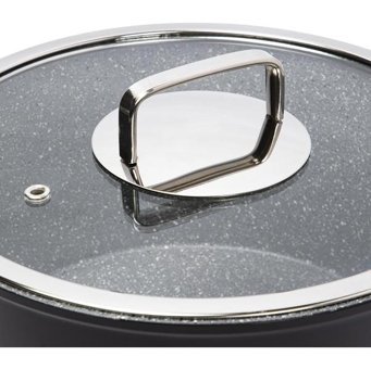 Serenk 2 Parça 24 cm Granit Derin Tencere