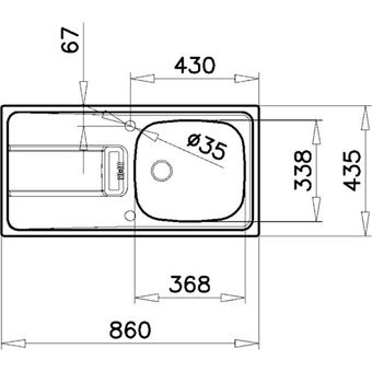 Teka Gravity 45 E-Xm 1B 1D 435 mm Damlalıklı Tezgah Altı Tek Gözlü Kare Sağ Paslanmaz Çelik Eviye Gri