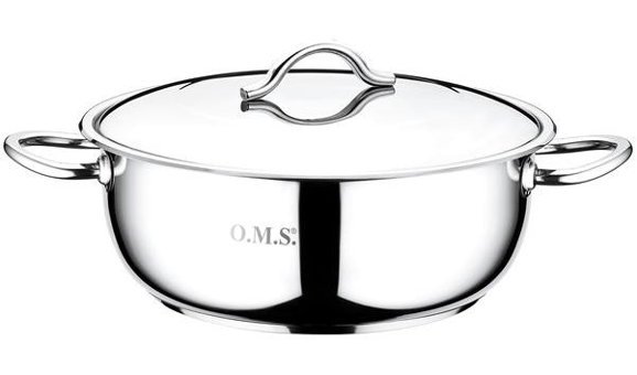 O.M.S 2 Parça 34 cm Bakır Basık Tencere