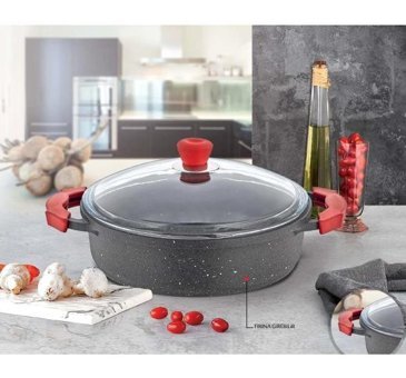 Eda Çelik 2 Parça 26 cm Teflon Tencere