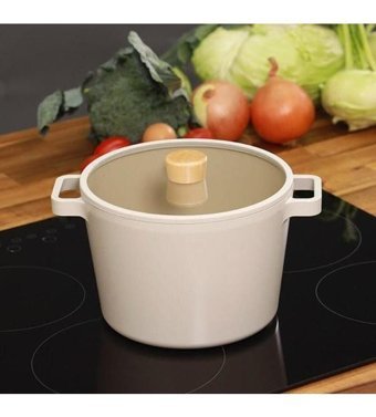 Neoflam Fika 2 Parça 26 cm Granit Derin Tencere