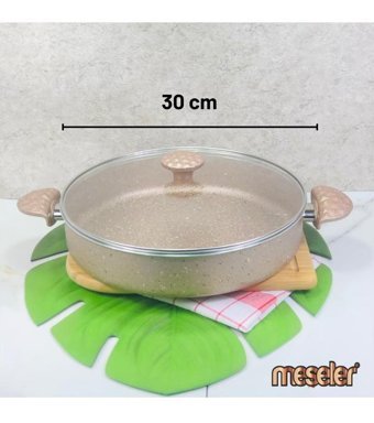 Meşeler 2 Parça 30 cm Teflon Basık Tencere
