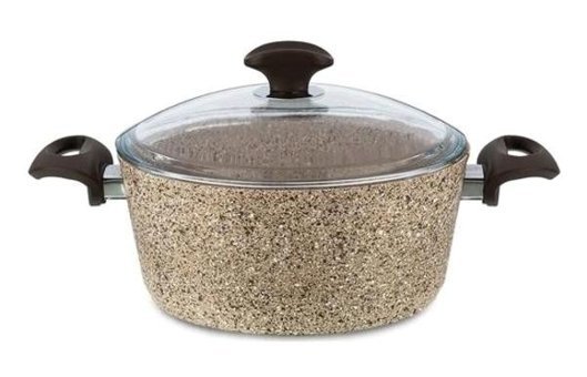 Falez Creamy 2 Parça 22 cm Granit Derin Tencere