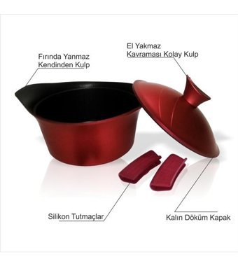 Akdeniz 2 Parça 24 cm Döküm Tencere
