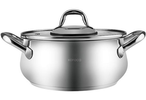Karaca New Akara 2 Parça 24 cm Paslanmaz Çelik Derin Tencere