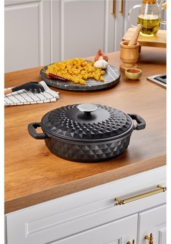 Taç Bella 2 Parça 24 cm Teflon Basık Tencere