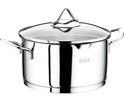 Oms 2 Parça 22 cm Döküm - Granit Derin Tencere