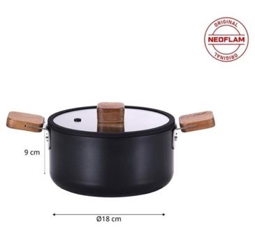 Neoflam D-NEOBN218 2 Parça 18 cm Alüminyum - Döküm Tencere