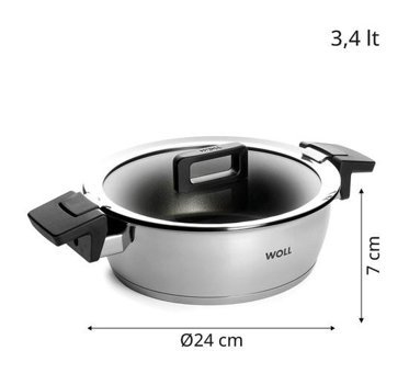 Woll Concept 2 Parça 24 cm Çelik Tencere