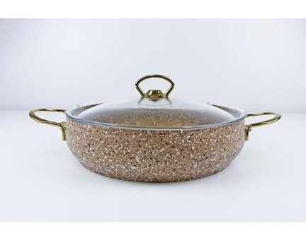 Evita Eco Gold 2 Parça 26 cm Granit Basık Tencere