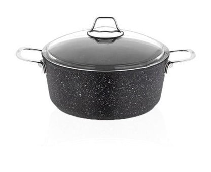 Falez Black Line 2 Parça 26 cm Granit Tencere