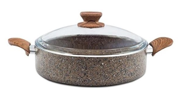 Stone Life 2 Parça 28 cm Granit Tencere