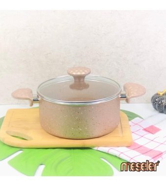 Meşeler 2 Parça 24 cm Çelik Derin Tencere