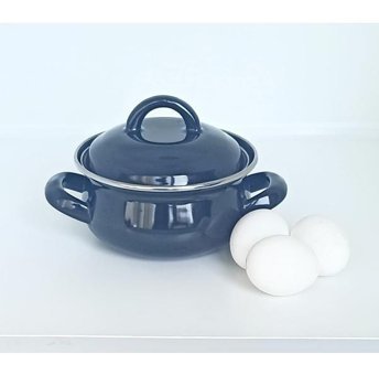 Ebruli Emaye 2 Parça 28 cm Granit Tencere