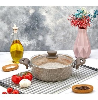 Polo Chef Panamera 2 Parça 28 cm Granit Basık Karnıyarık Tenceresi