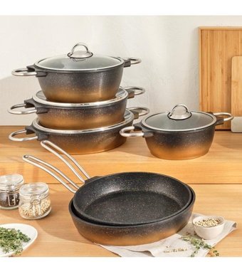 Emsan 2 Parça 24 cm Alüminyum - Döküm Derin Tencere