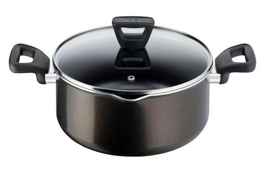 Tefal Titanium 2 Parça 24 cm Cam Derin Tencere