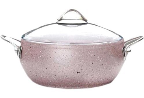 Falez Rose Line 2 Parça 24 cm Granit Derin Tencere