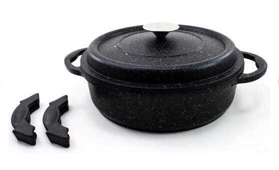 Togo 2 Parça 24 cm Paslanmaz Çelik Basık Tencere