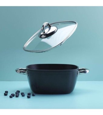 Schafer Gastronomie 2 Parça 24 cm Paslanmaz Çelik Derin Tencere